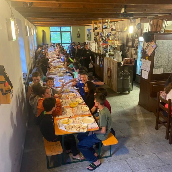 La cucina e le camere